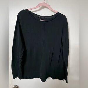 Banana Republic Classic Black Merino Wool Long Sleeve